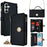 For Samsung Galaxy S26+ Case Cross Texture PU Leather + TPU Wallet Phone Cover with Strap - Black - 1