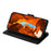 For Samsung Galaxy S26 Wallet Case Triangle Pattern Imprinted Stand Leather Phone Cover with Shoulder Strap - Black - 4