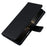 For Samsung Galaxy S26+ Wallet Case Triangle Pattern Imprinted Stand Leather Phone Cover with Shoulder Strap - Black - 5
