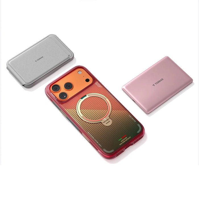 TORRAS Ostand Q3 Air for iPhone 17 Pro Max Magnetic Case 360° Rotating Kickstand TPU PC Phone Cover, FPF Limited Edition - Glory Slash - 5