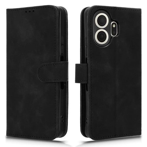 For TCL NxtPaper 70 Pro 5G Leather Case Skin Feel Anti Drop Wallet Stand Flip Phone Cover - Black - 1