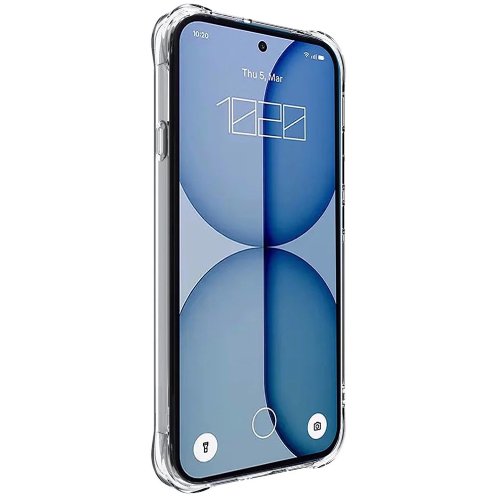 IMAK for Nothing Phone (4a) Magnetic Case Airbag Shockproof Protection TPU Phone Cover - Transparent - 2