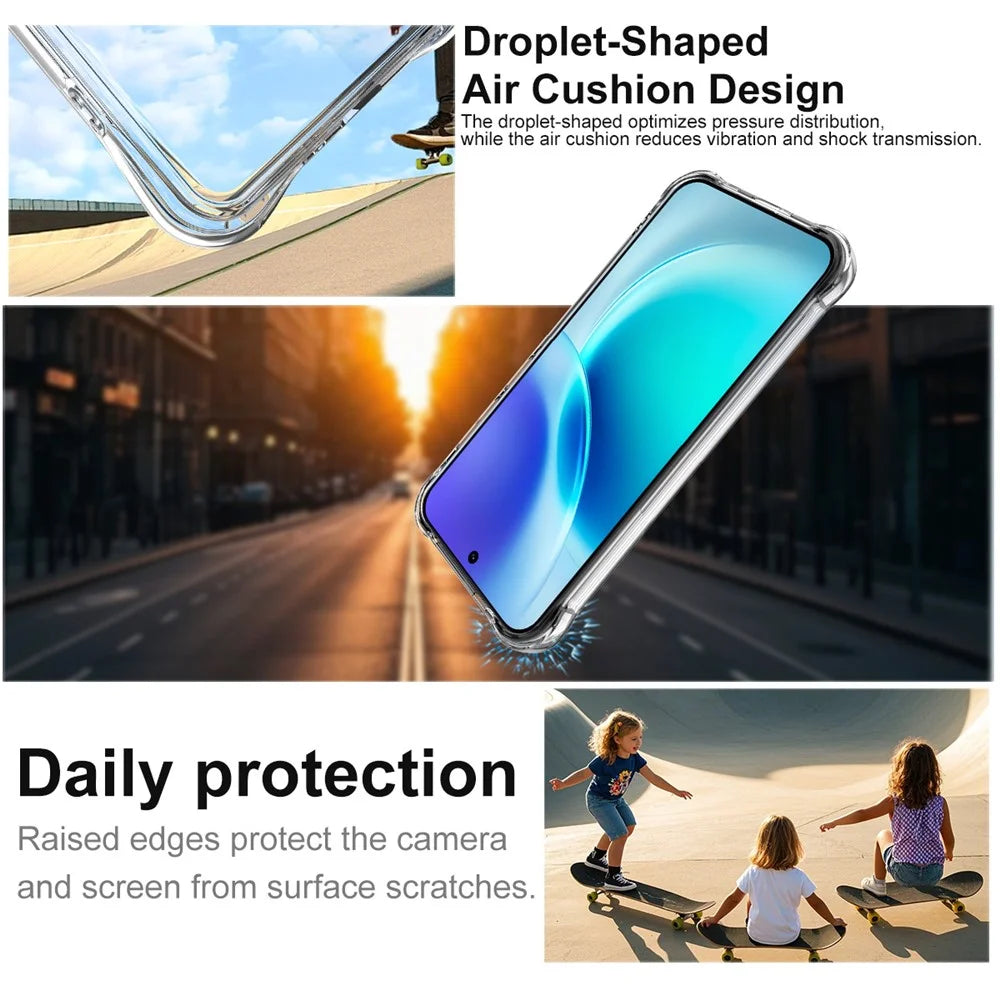 IMAK for vivo X300 5G Magnetic Case Airbag Shockproof Protection TPU Phone Cover - Transparent - 7