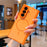 For Samsung Galaxy Z Fold7 5G Magnetic Case Dual-Axis Matte Foldable Phone Hard PC Cover - Orange - 3