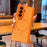 For Samsung Galaxy Z Fold7 5G Magnetic Case Dual-Axis Matte Foldable Phone Hard PC Cover - Orange - 4
