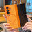For Samsung Galaxy Z Fold7 5G Magnetic Case Dual-Axis Matte Foldable Phone Hard PC Cover - Orange - 7