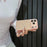 For iPhone 17 Pro Phone Case Glitter PC + TPU + PU leather Shockproof Cover - Orange - 3
