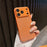 For iPhone 17 Pro Max Phone Case Glitter PC + TPU + PU leather Shockproof Cover - Orange - 2