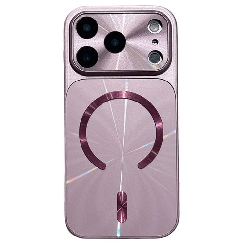 For iPhone 17 Pro Max Magnetic Case Aurora CD Pattern TPU + PC Phone Cover Compatible with Magsafe - Purple - 1