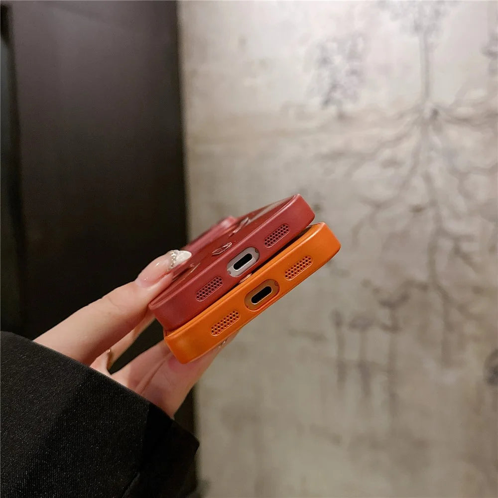 For iPhone 17 Pro Max Magnetic Case Aurora CD Pattern TPU + PC Phone Cover Compatible with Magsafe - Purple - 6