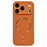 For iPhone 17 Pro Max Magnetic Case Aurora Pattern PU Leather + TPU + PC Phone Cover Compatible with Magsafe - Orange - 1