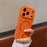 For iPhone 17 Pro Max Magnetic Case Aurora Pattern PU Leather + TPU + PC Phone Cover Compatible with Magsafe - Orange - 2
