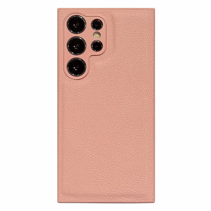 For Samsung Galaxy S26 Ultra Case Litchi Texture PU Leather Shockproof Protective Cover - Pink - 1