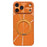 For iPhone 17 Pro Magnetic Case with 360° Rotating Ring Kickstand Aurora CD Pattern TPU + PC Phone Cover Compatible with Magsafe - Orange - 1
