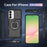 For Samsung Galaxy A56 5G / Galaxy A36 5G Magnetic Case Slide Camera Cover Rotary Kickstand PC + TPU Phone Shell - Black - 7