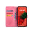 For Samsung Galaxy S26+ Case PU Leather Wallet Phone Cover Tree Deer Imprinted - Pink - 2