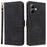 For Infinix Smart 20 4G Case Wallet RFID Blocking PU Leather Phone Cover Stand with Strap - Black - 1
