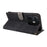 For TCL K70 4G / K70 Power 4G Case Wallet RFID Blocking PU Leather Phone Cover Stand with Strap - Black - 5