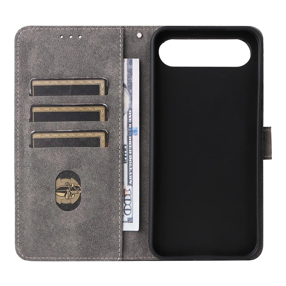 For Realme 16 5G Phone Case Wallet RFID Blocking PU Leather Phone Cover Stand with Strap - Black - 3