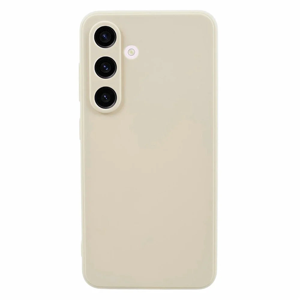 For Samsung Galaxy A37 5G Case Precise Cutouts Straight Edge TPU Shockproof Phone Cover - White - 1