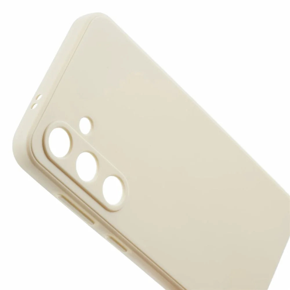 For Samsung Galaxy A37 5G Case Precise Cutouts Straight Edge TPU Shockproof Phone Cover - White - 5