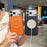 For iPhone 17 Pro Magnetic Case Litchi Texture PU Leather Coated PC + TPU Protective Phone Cover Compatible with Magsafe - Orange - 2