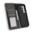For TECNO Camon 50 4G Leather Case Wallet Stand Retro Texture Phone Cover - Black - 5