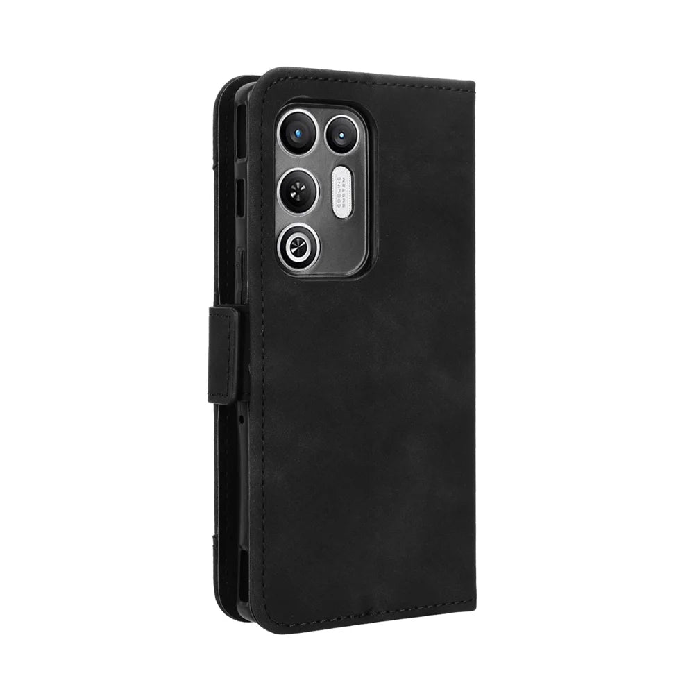 For ZTE nubia RedMagic 11 Air 5G Leather Case Phone Wallet Cover with Multiple Card Slots - Black - 7