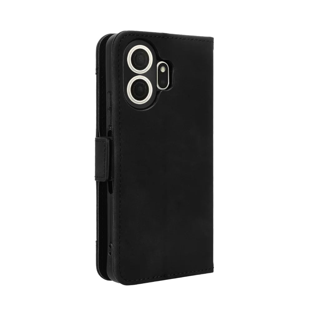 For TCL NxtPaper 70 Pro 5G Leather Case Phone Wallet Cover with Multiple Card Slots - Black - 7
