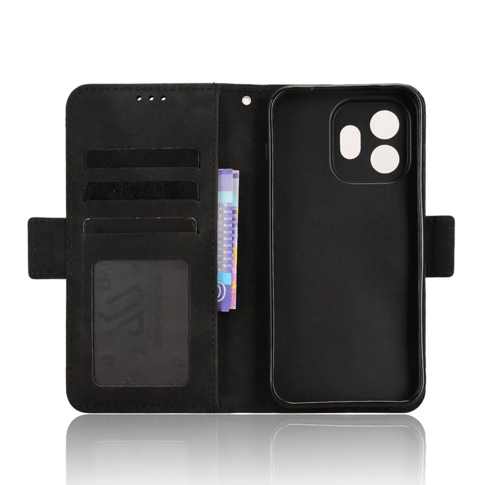 For OnePlus 15T 5G Leather Case Phone Wallet Cover with Multiple Card Slots - Black - 4