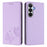 For Samsung Galaxy S26 Wallet Case RFID Blocking Butterfly Imprinted Magnetic Flip Leather Cover - Light Purple - 1