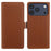 For iPhone 18 Pro Max / 17 Pro Max Leather Case Wallet Stand TPU + PU Skin-touch Cover - Brown - 1