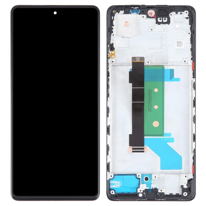 For Xiaomi Redmi Note 12 Pro+ 5G OEM Grade S AMOLED Screen and Digitizer Assembly + Frame (Without Logo) - 1