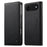 DIERFENG DF-019 for iPhone Air Leather Wallet Case Card Slots RFID Blocking Magnetic Flip Cover - Black - 1