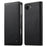 DIERFENG DF-019 Leather Wallet Case for iPhone 17e  /  16e Card Slots RFID Blocking Magnetic Flip Cover - Black - 1