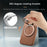 For Samsung Galaxy A57 5G Magnetic Case PC PU Phone Cover with 360 Rotating Ring Kickstand - Brown - 6