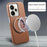 For Realme 15 Pro 5G Magnetic Case PC PU Phone Cover with 360 Rotating Ring Kickstand - Brown - 6