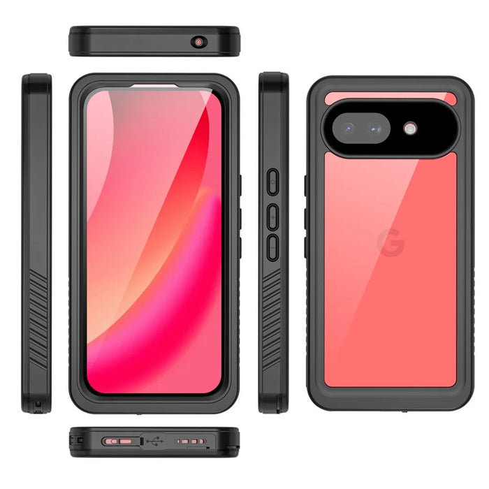 REDPEPPER FS Series For Google Pixel 10a Waterproof Case IP68 Shockproof Phone Cover - Black - 4
