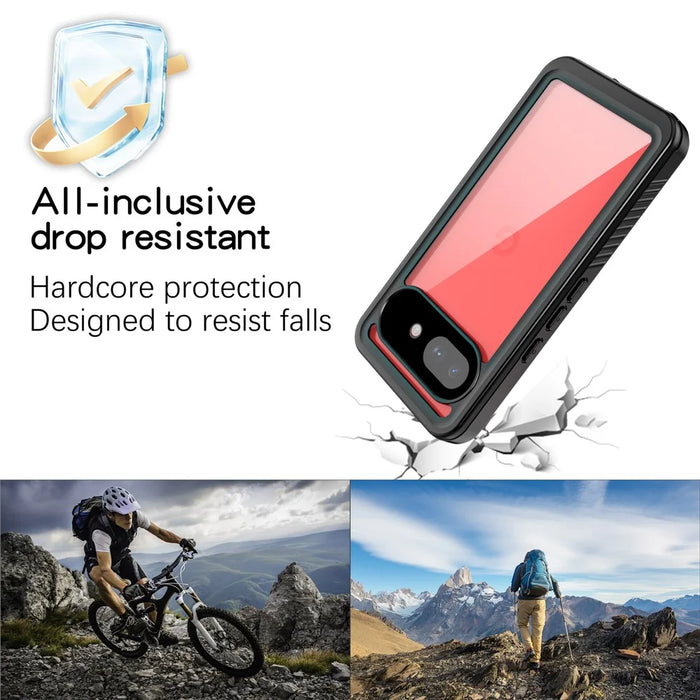 REDPEPPER FS Series For Google Pixel 10a Waterproof Case IP68 Shockproof Phone Cover - Black - 7