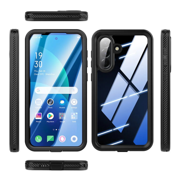 REDPEPPER For Samsung Galaxy A57 5G Case IP68 Waterproof PC + TPU Phone Cover - Black - 3