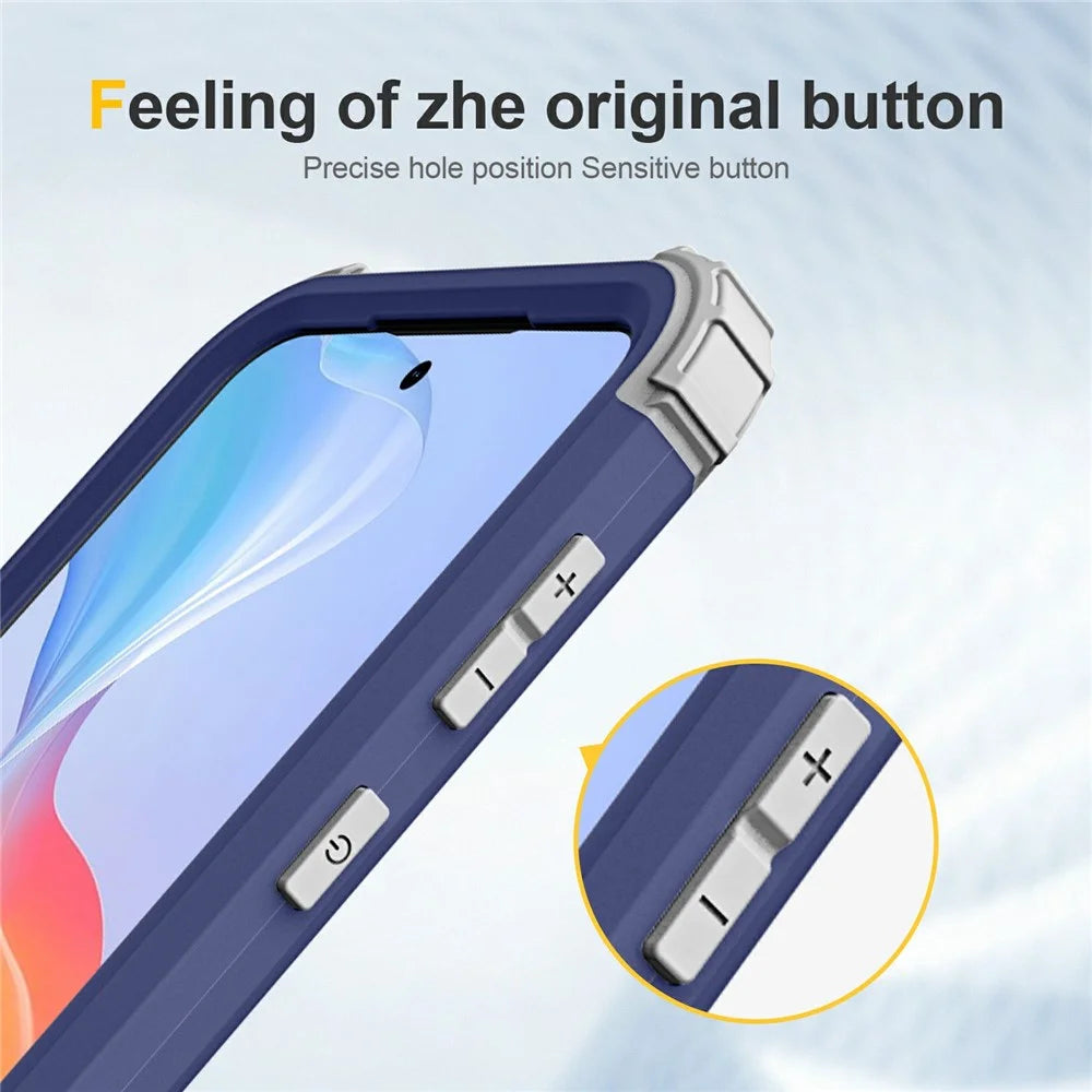 For Samsung Galaxy A57 5G Case Shockproof PC + TPU Phone Back Cover - Navy Blue - 5