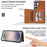 For Samsung Galaxy S26+ Case Line Imprinted Color Splicing Leather Phone Cover - Orange - 7