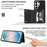 For Samsung Galaxy S26 Ultra Case Line Imprinted Color Splicing Leather Phone Cover - Black - 7