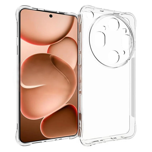 WANLONFENG For Oppo Find X9 Ultra 5G WL2 Series TPU Case 2.0mm Phone Cover with 2Pcs Tempered Glass Films - Transparent - 2