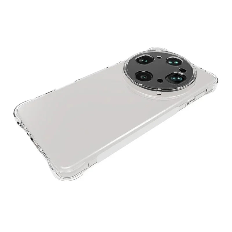 WANLONFENG For Oppo Find X9 Ultra 5G WL2 Series TPU Case 2.0mm Phone Cover with 2Pcs Tempered Glass Films - Transparent - 3