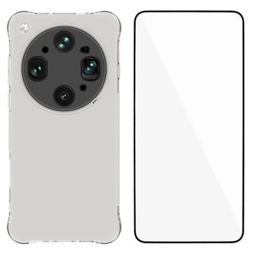 WANLONFENG For Oppo Find X9 Ultra 5G WL Series Case 2.0mm TPU Phone Cover with Tempered Glass Film - Transparent - 1