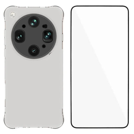 WANLONFENG For Oppo Find X9 Ultra 5G WL Series Case 2.0mm TPU Phone Cover with Tempered Glass Film - Transparent - 1