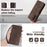 AZNS A2 for Samsung Galaxy A05s 4G Leather Case with Wrist Strap RFID Blocking Wallet Stand Phone Cover - Brown - 4
