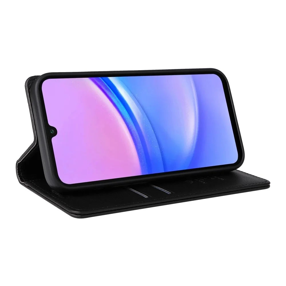 YIKATU YK-001 For Samsung Galaxy A14 5G / A14 4G PU Leather Full Protection Case Phone Stand Wallet Cover - Black - 4