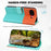For Google Pixel 10a Cartoon Pet Series  Wallet Phone Case Splicing Leather Flip Cover - Sky Blue - 6